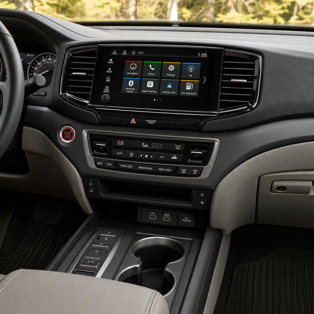 2026 Honda Ridgeline RTL — Gray Leather