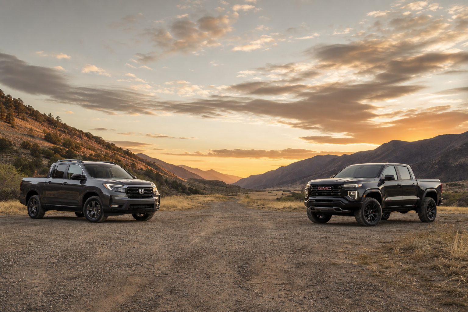 Honda Ridgeline TrailSport vs GMC Canyon 4WD AT4