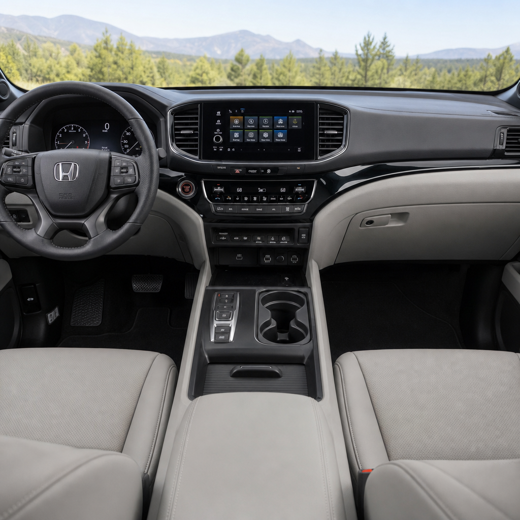 2026 Honda Ridgeline RTL — Gray Leather